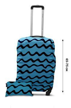 Чехол для чемодана Coverbag дайвинг L волны бирюза 994677090ммм фото
