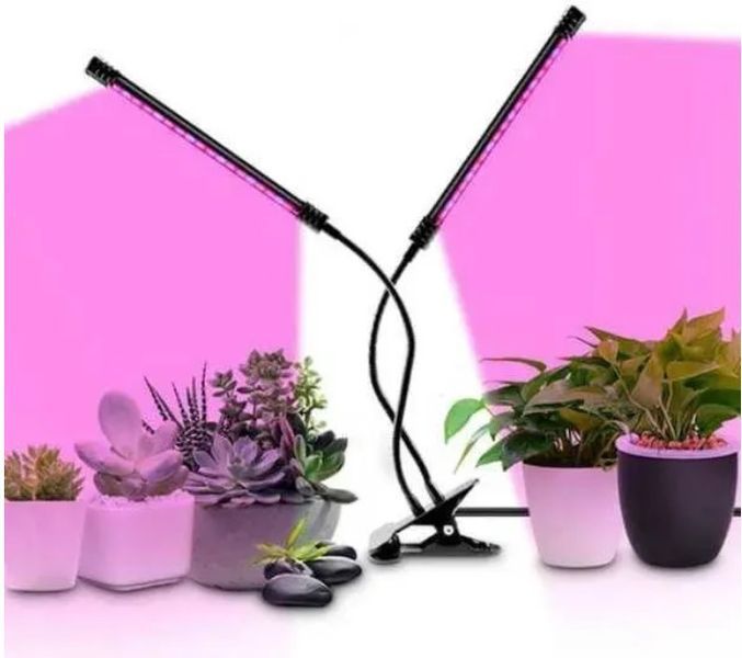Светодиодная фитолампа Led Plant Grow Двойная на прищепке 2 лампы KU-2212 фото