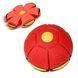 Складной игровой мяч-трансформер Flat Ball Disc ∙ Светящийся Диск-мяч мячик для фрисби и активных игр Красный NJ-0077re фото 3