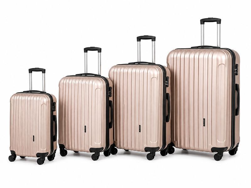 Малый чемодан WINGS 2011 S Rose Gold 38л &ndash; поликарбонат, 4 колеса, кодовый замок 2011SRoseGol фото