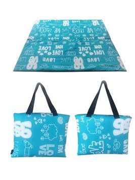 Сумка-килимок трансформер Coverbag XL Love бірюза 1236370953 фото