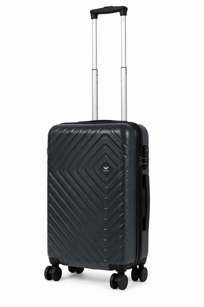 Чемодан мини WINGS MRH01 XS Графит 28 л из поликарбоната &ndash; ручная кладь на 4 двойных колесах TSA MRH01XSGraph фото