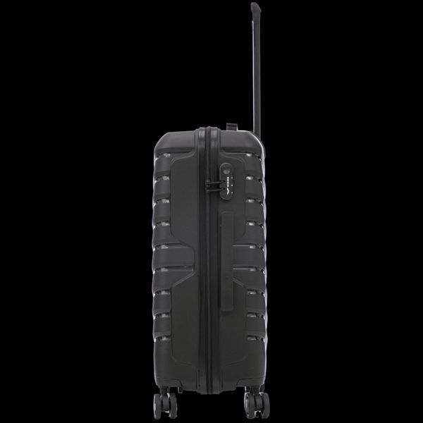 Комплект чемоданов WINGS PHX01 Phoenix Black S+M+L из полипропилена, черный, 3 шт. PHX01black фото
