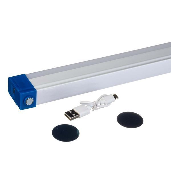 Аккумуляторная LED лампа-светильник T330 40W 32 см, LED, USB, 3 режима, магниты и крючок 3186323230 фото