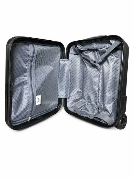 Чемодан мини WINGS MRH01 XS Графит 28 л из поликарбоната &ndash; ручная кладь на 4 двойных колесах TSA 3147620279 фото
