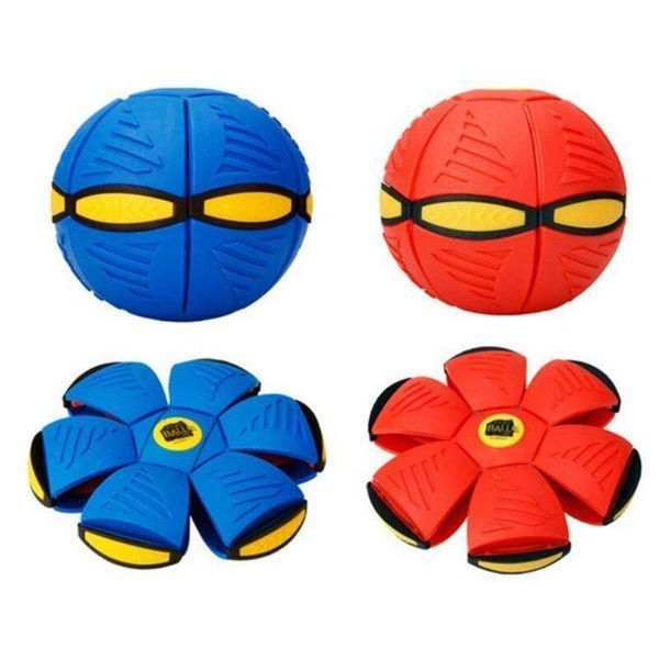 Складной игровой мяч-трансформер Flat Ball Disc ∙ Светящийся Диск-мяч мячик для фрисби и активных игр NJ-0077 фото