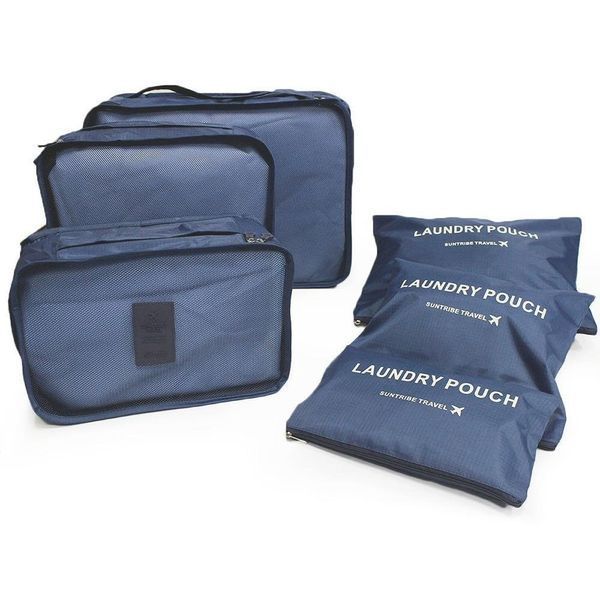 Набор дорожных органайзеров 6 шт. Secret Pouch т. синий GR-3360bl фото