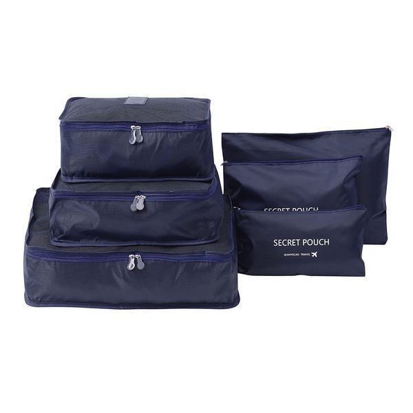 Набор дорожных органайзеров 6 шт. Secret Pouch т. синий GR-3360bl фото