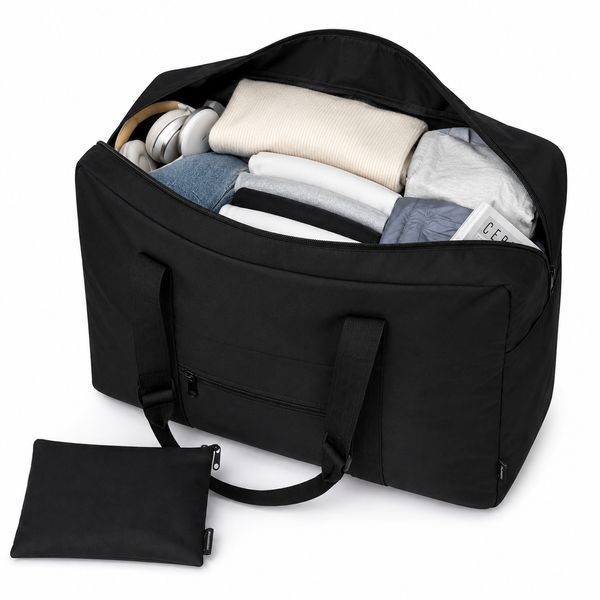 Дорожная сумка для ручной клади Coverbag черная 40*25*20 см RyanAir 364 фото