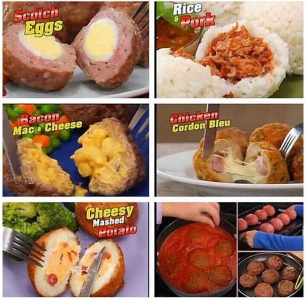 Форма для изготовления мясных шариков Stuffed Ball Maker GR-900628 фото