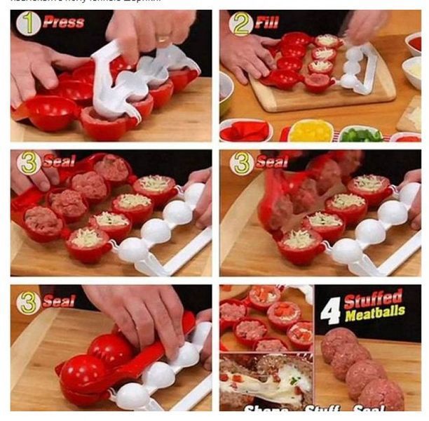 Форма для изготовления мясных шариков Stuffed Ball Maker GR-900628 фото