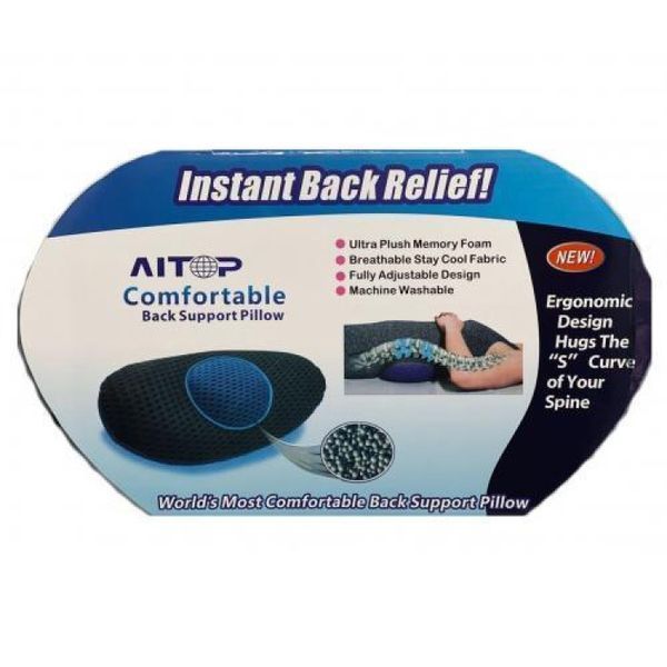 Ортопедическая подушка под спину Back Support Pillow для поясницы с эффектом памяти MAG-735 фото