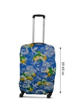 Чохол для валізи Coverbag дайвінг M лимон різнобарвний 915872561 фото