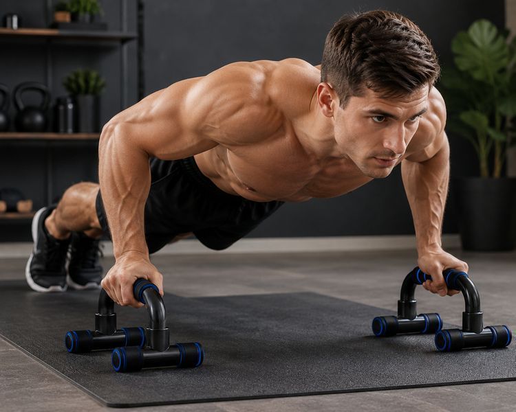 copy_Упоры для отжиманий Push Up Stand с мягкими неопреновыми ручками, антискользящие, комплект 2 шт. AN-5888d фото