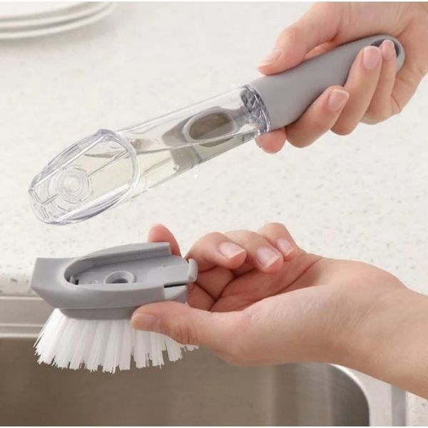 Многофункциональная щетка с дозатором для чистки посуды CLEANER BRUSH ME-WN24 фото