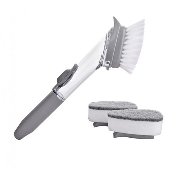 Многофункциональная щетка с дозатором для чистки посуды CLEANER BRUSH ME-WN24 фото