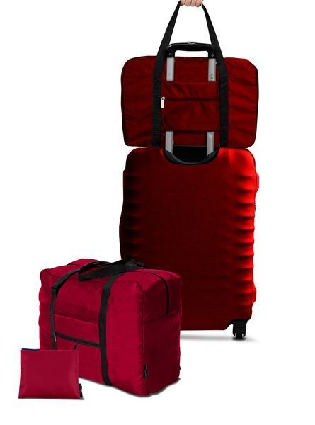 Дорожная сумка для ручной клади Coverbag бордо 358 фото