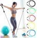 Набор трубчатых эспандеров для фитнеса и упражнений 5 жгутов power resistance bands 1016 фото 1