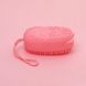 Двухсторонняя силиконовая мочалка для тела Bath Brush с губкой розовая ME-12pr фото 1