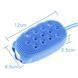 Двухсторонняя силиконовая мочалка для тела Bath Brush с губкой розовая ME-12pr фото 5