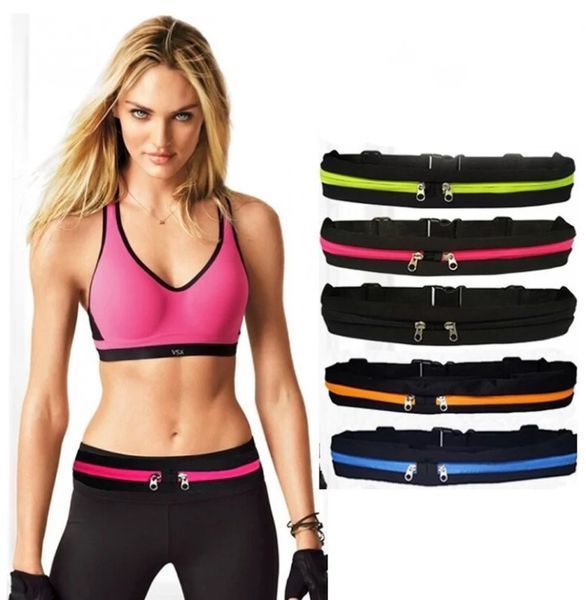 Спортивная сумка на пояс для бега Go Runners Pocket Belt малина 02 фото