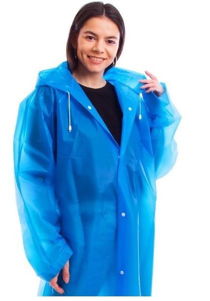 Плащ-дождевик EVA Унисекс голубой AND-3440blue фото