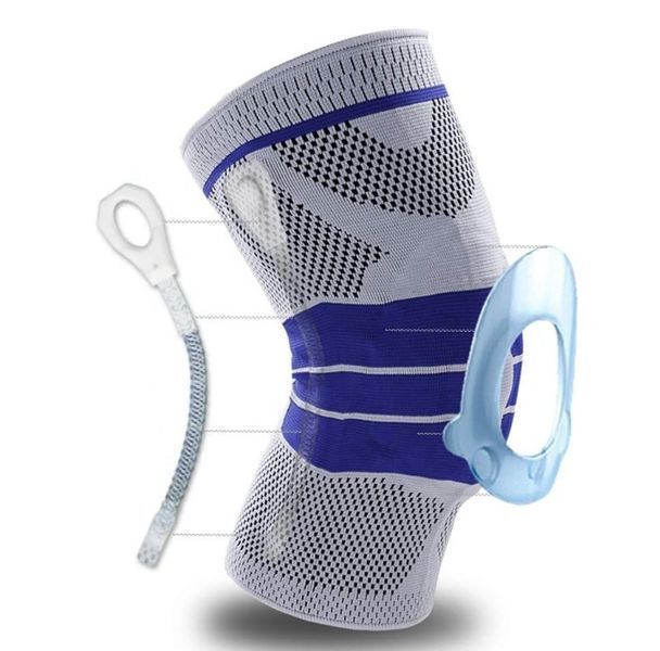 Коленный ортез наколенник Knee Pad динамический бандаж с силиконовым кольцом (1шт) М KU- 9352M фото