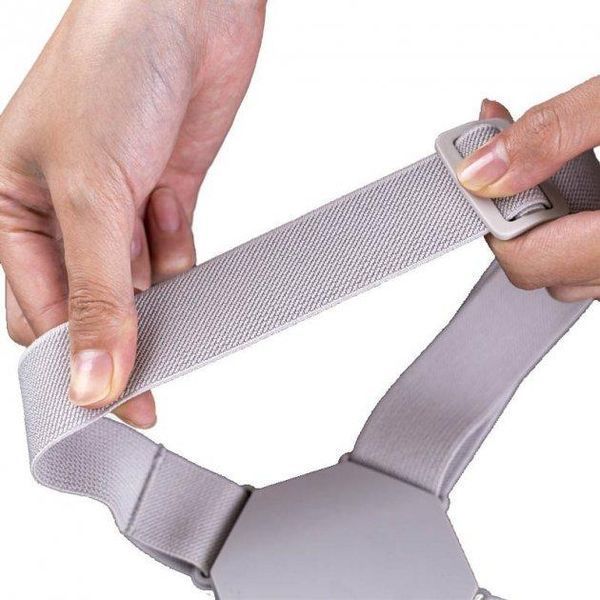 Корсет для спины позвоночника Nuoyi miao smart senssor corrector | Умный корректор осанки серый GR-3903с фото