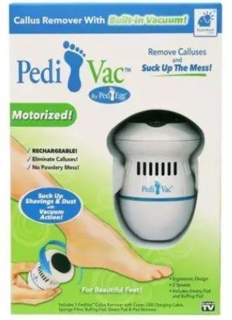 Електрична пемза PEDI VAC, прилад для видалення мозолів Педі вак NJ-221 фото