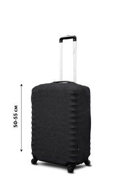 Чохол для валізи Coverbag неопрен S графіт + меланж 1066979787 фото