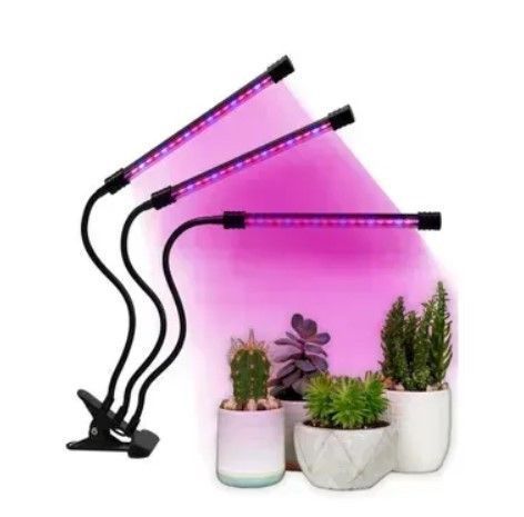 Светодиодная фитолампа Led Plant Grow на прищепке 3 лампы 2864554829 фото