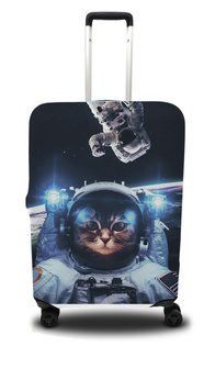 Чохол для валізи Coverbag кіт S принт 0411 634524238 фото