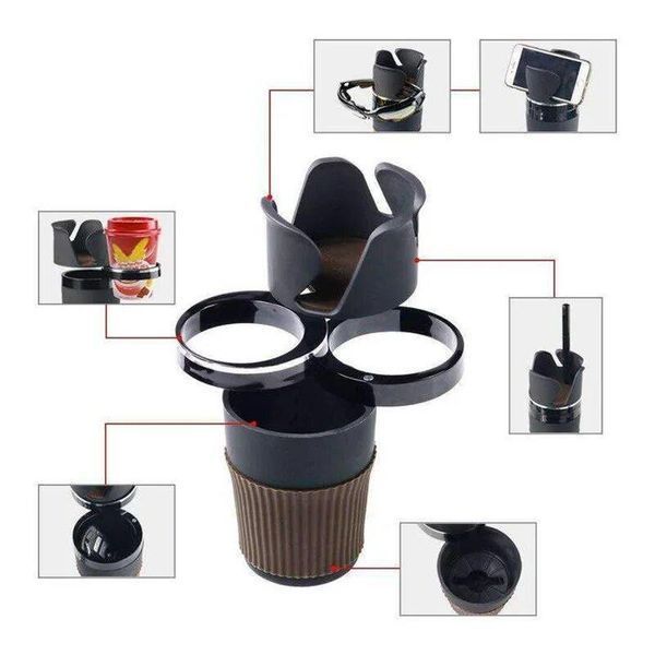 Автомобильный держатель-подставка 5в1 Auto-Multi Cup Case для стаканов и мелочей KU- 3359 фото