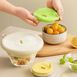 Крышки силиконовые многоразовые для хранения пищевых продуктов 3шт с записью времени 1069pr12 фото 1