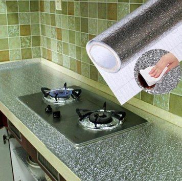 Самоклеюча плівка, фольга стікер 60x300 Clean см срібляста NA-14445 фото