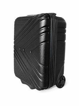 Чемодан мини WINGS 1099 XS Black 25л, поликарбонат, 4 двойных колеса, кодовый замок 3141473565 фото