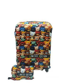 Чехол для чемодана Coverbag Медвежата L принт 0436 0436L фото
