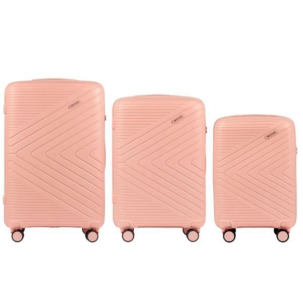 Средний чемодан WINGS PRIMROSE 181-05 Coral M 24| 63 л из полипропилена, коралловый 3181923353 фото