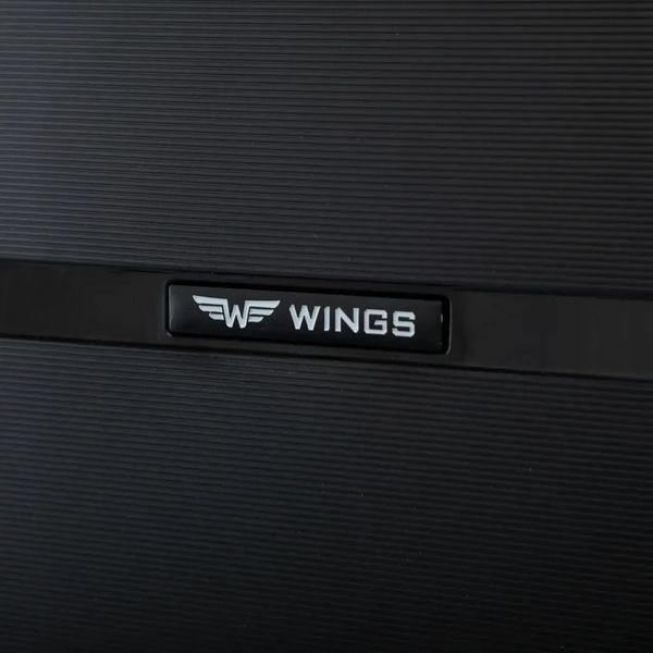 Чемодан малый WINGS HWF01 S Черный 38 л &ndash; полипропилен, 4 двойных колеса 360&deg;, кодовый замок 3198815503 фото