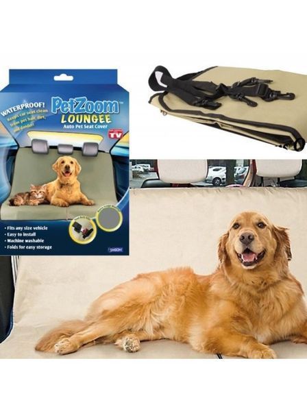 Підстилка чохол на автомобільне сидіння для домашніх тварин, Pet Zoom Loungee Auto чорний 1273378233 фото